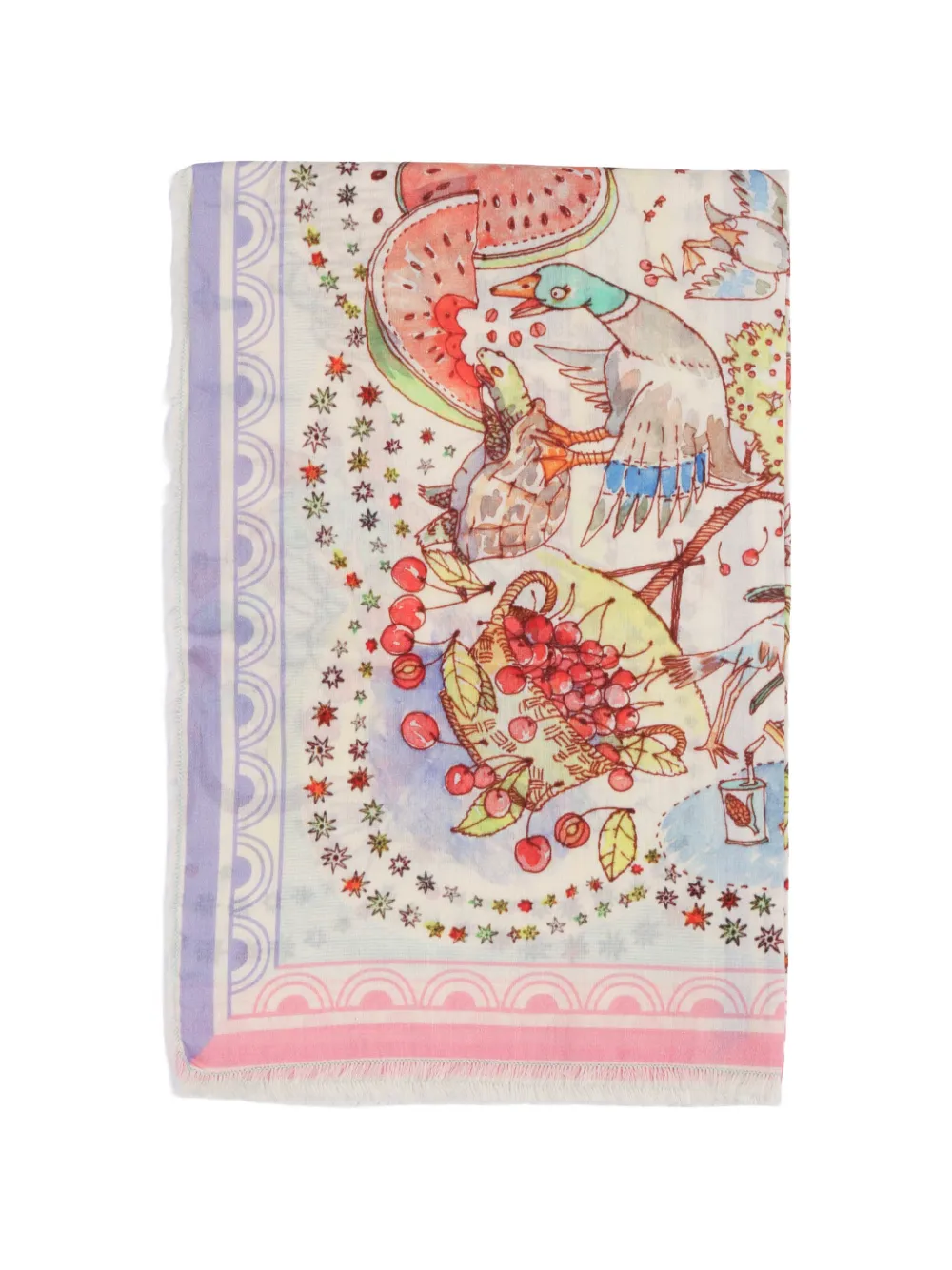 Faliero Sarti x Paolo Fiumi New Little Spring scarf - Toni neutri