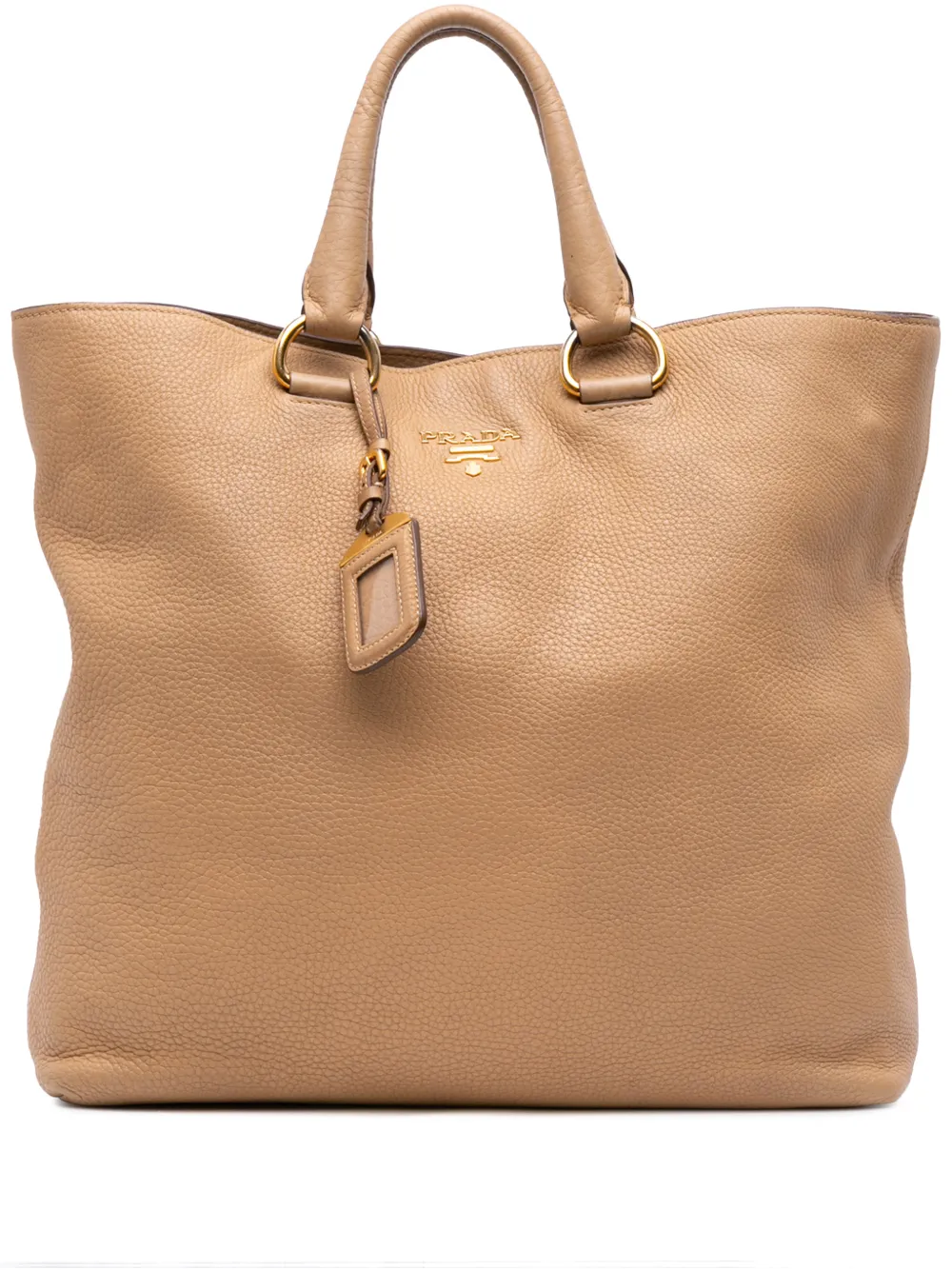 Prada Pre-Owned 2000-2025 Vitello Daino Open Convertible Tote satchel - Toni neutri