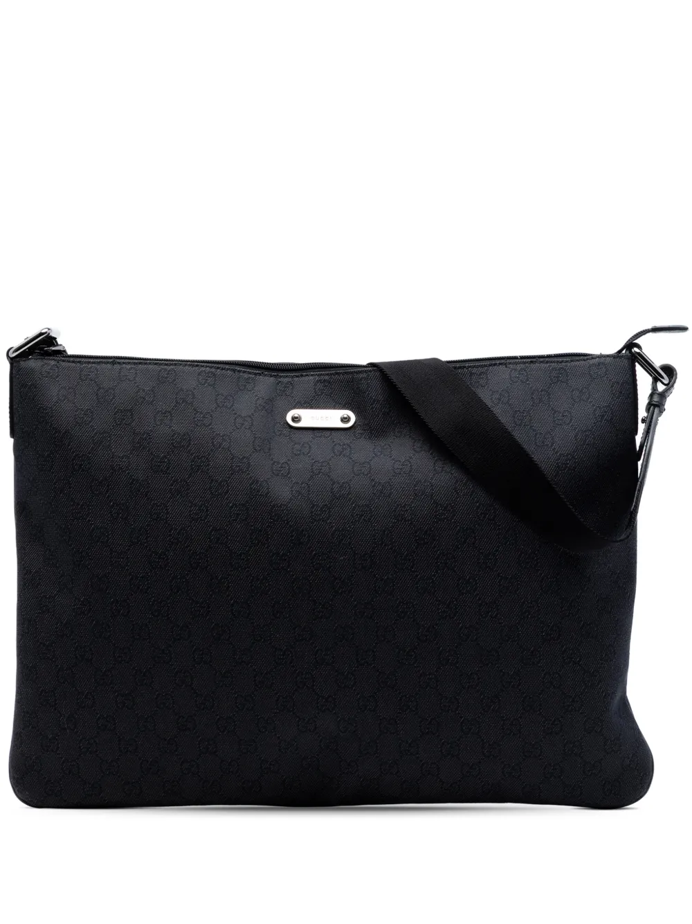 Gucci Pre-Owned 2016-2026 GG Denim crossbody bag - Nero