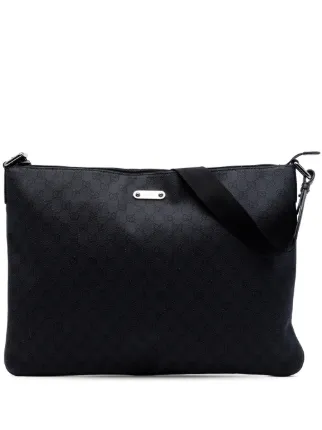 Gucci Pre-Owned 2016-2026 GG デニム ショルダーバッグ | ブラック