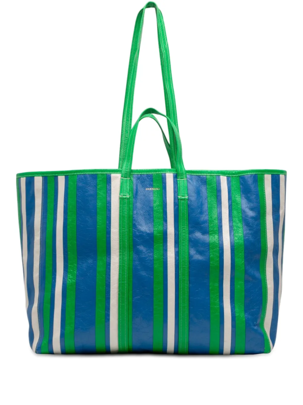 Balenciaga Pre-Owned 2022 Lambskin Chatelet Carry All Tote XL satchel - Verde