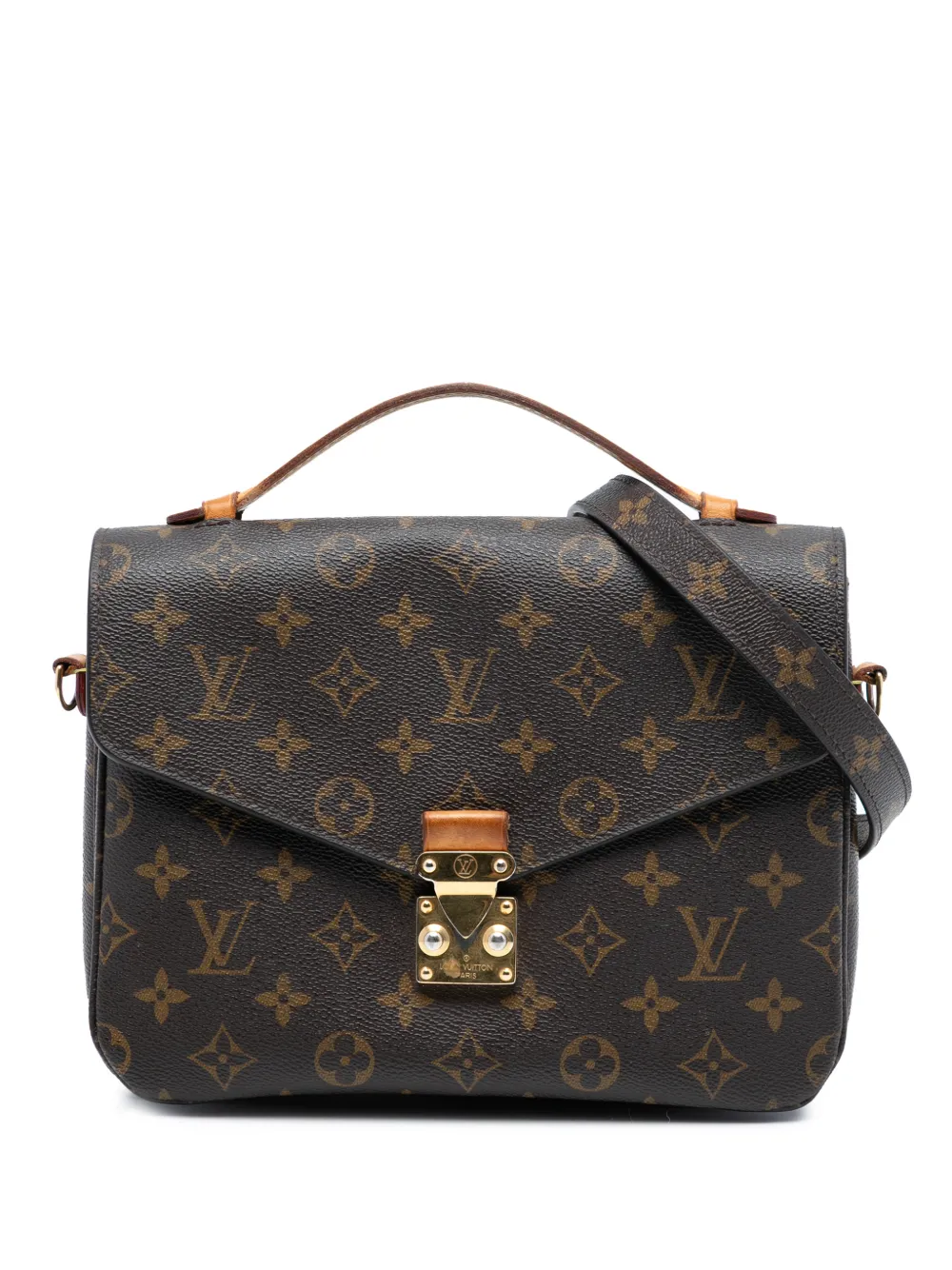 Louis Vuitton Pre-Owned 2016 Monogram Pochette Metis satchel - Braun