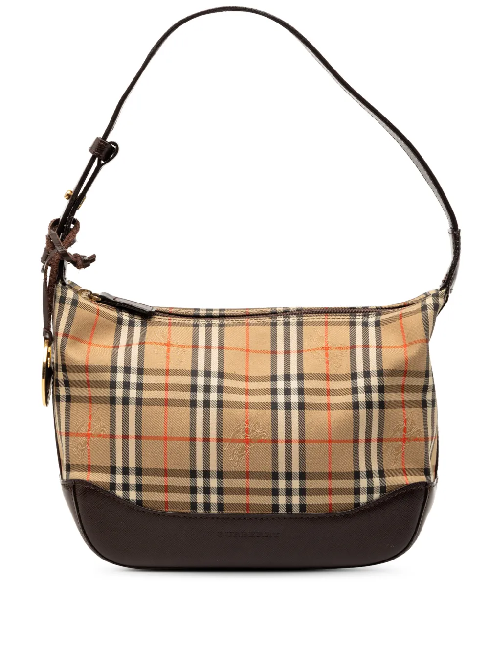 Burberry Pre-Owned 2000-2017 Haymarket Check Canvas shoulder bag - Nude