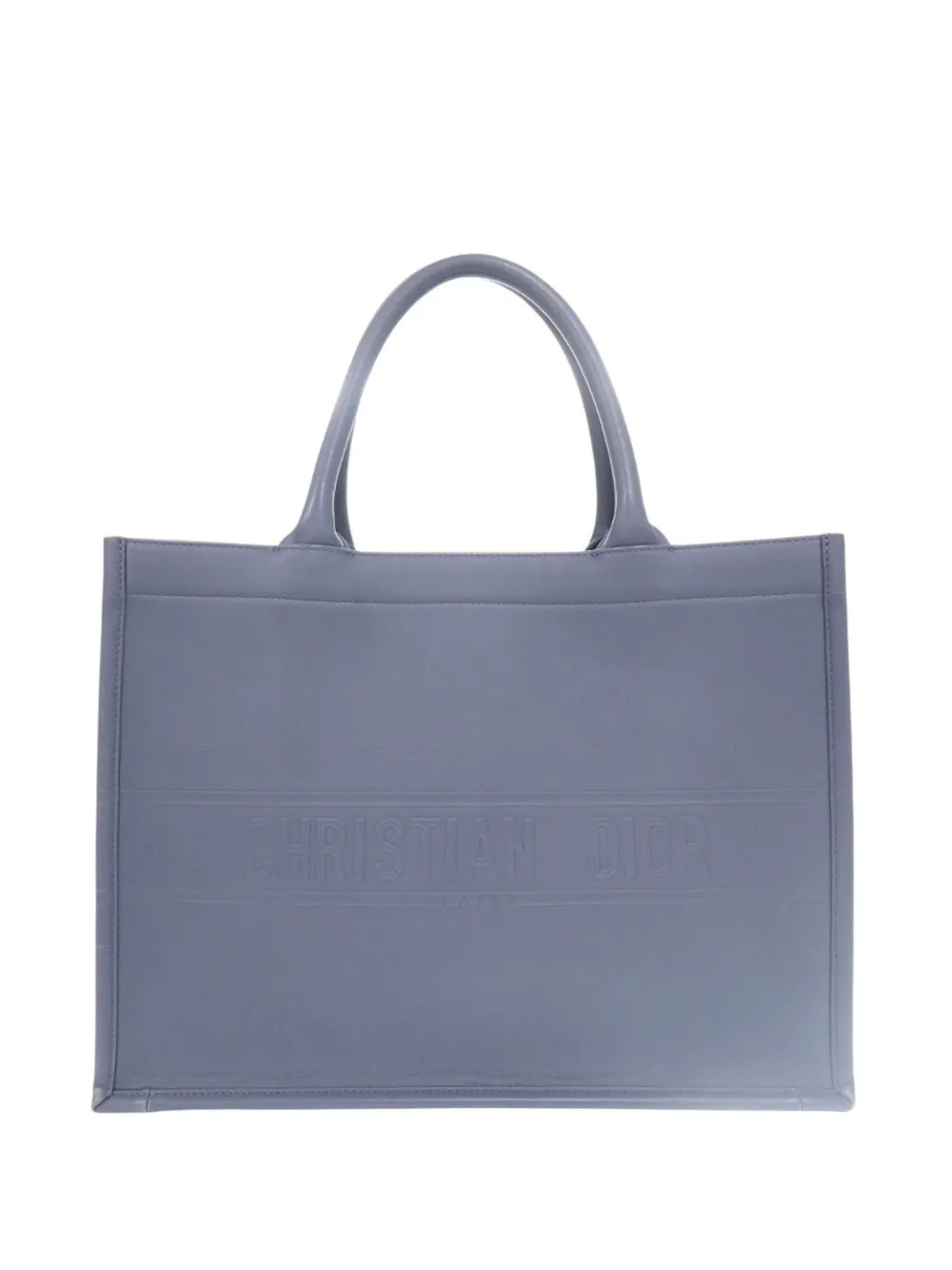Christian Dior Pre-Owned 2020 Medium Embossed Leather Book tote bag - Blu