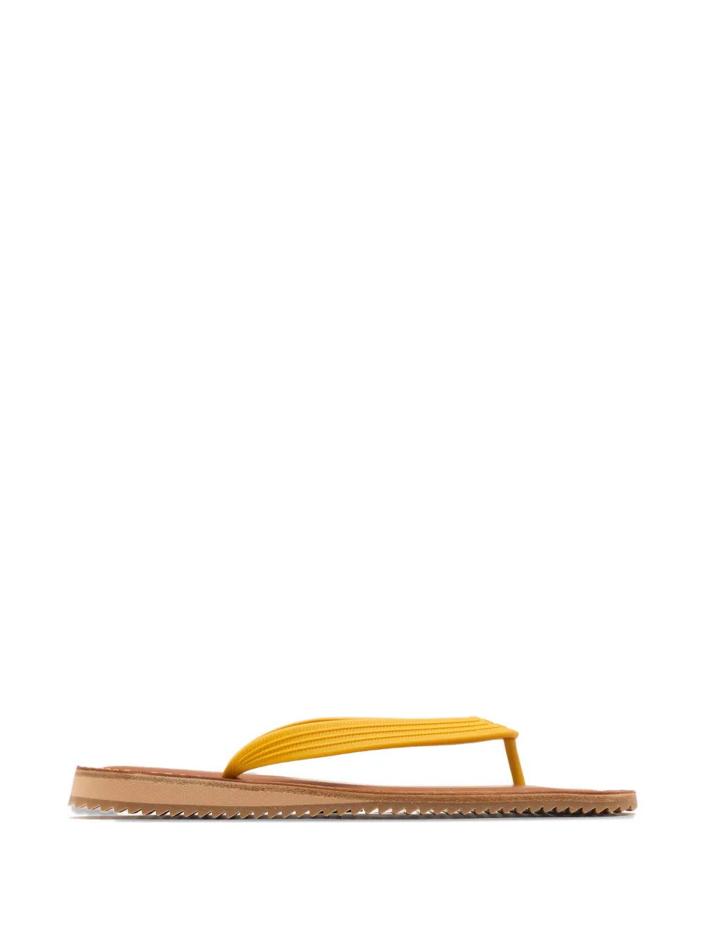 Miu Miu ridged flat sandals - Yellow