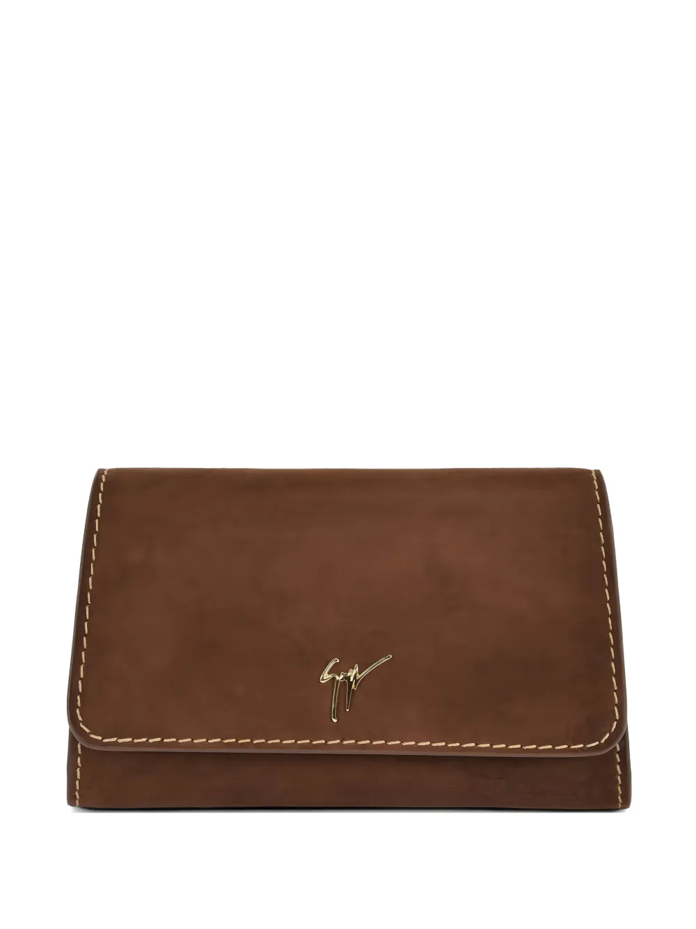 Giuseppe Zanotti mini Cleopatra chain-strap clutch bag - Marrone