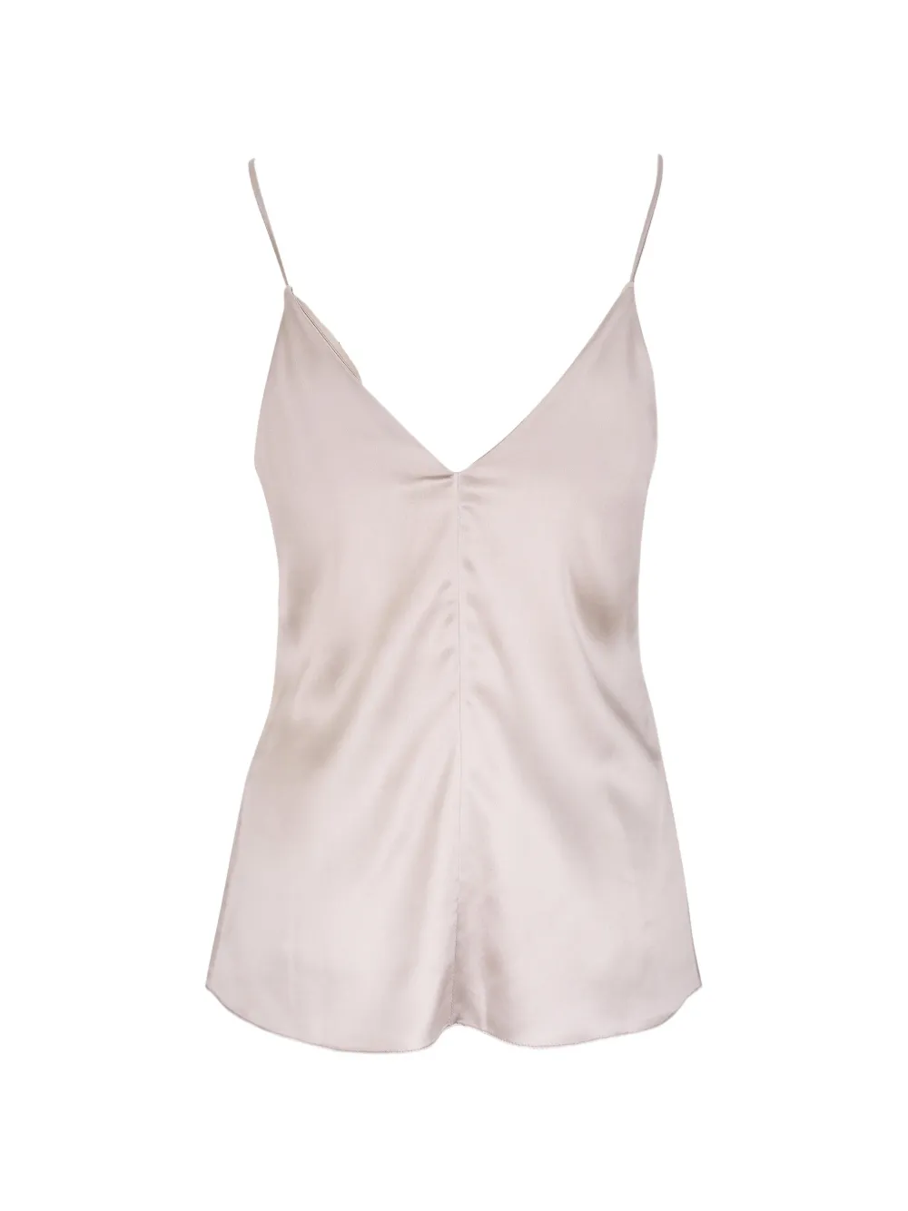 Brunello Cucinelli Silk-satin Top In Neutral