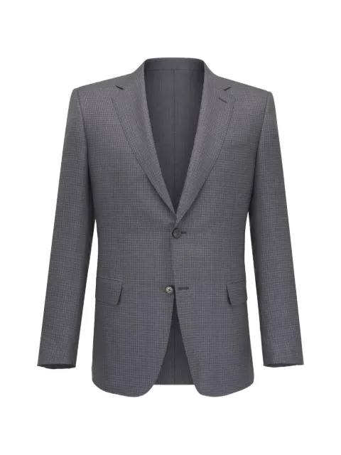 Canali notched lapels check suit
