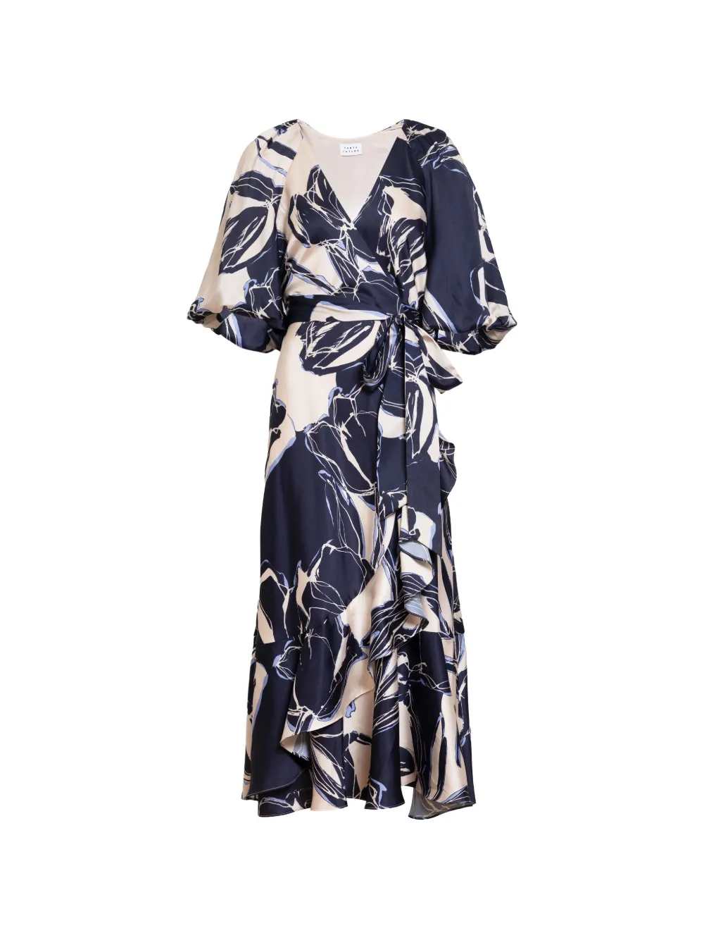 Tanya Taylor Blairine floral print ruffled dress - Blau