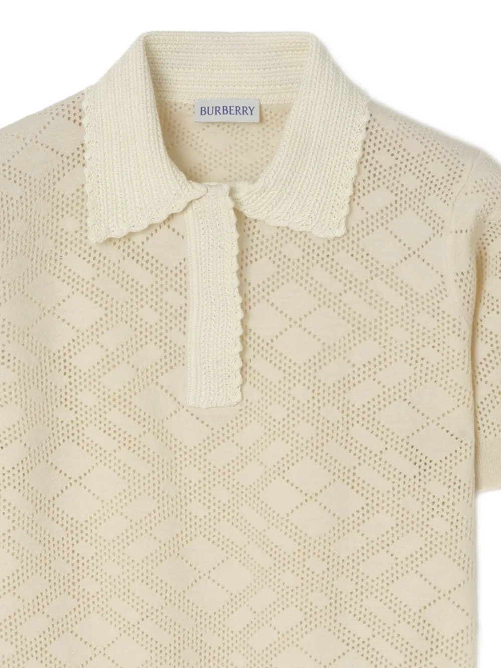 Burberry Geruite polotop Beige