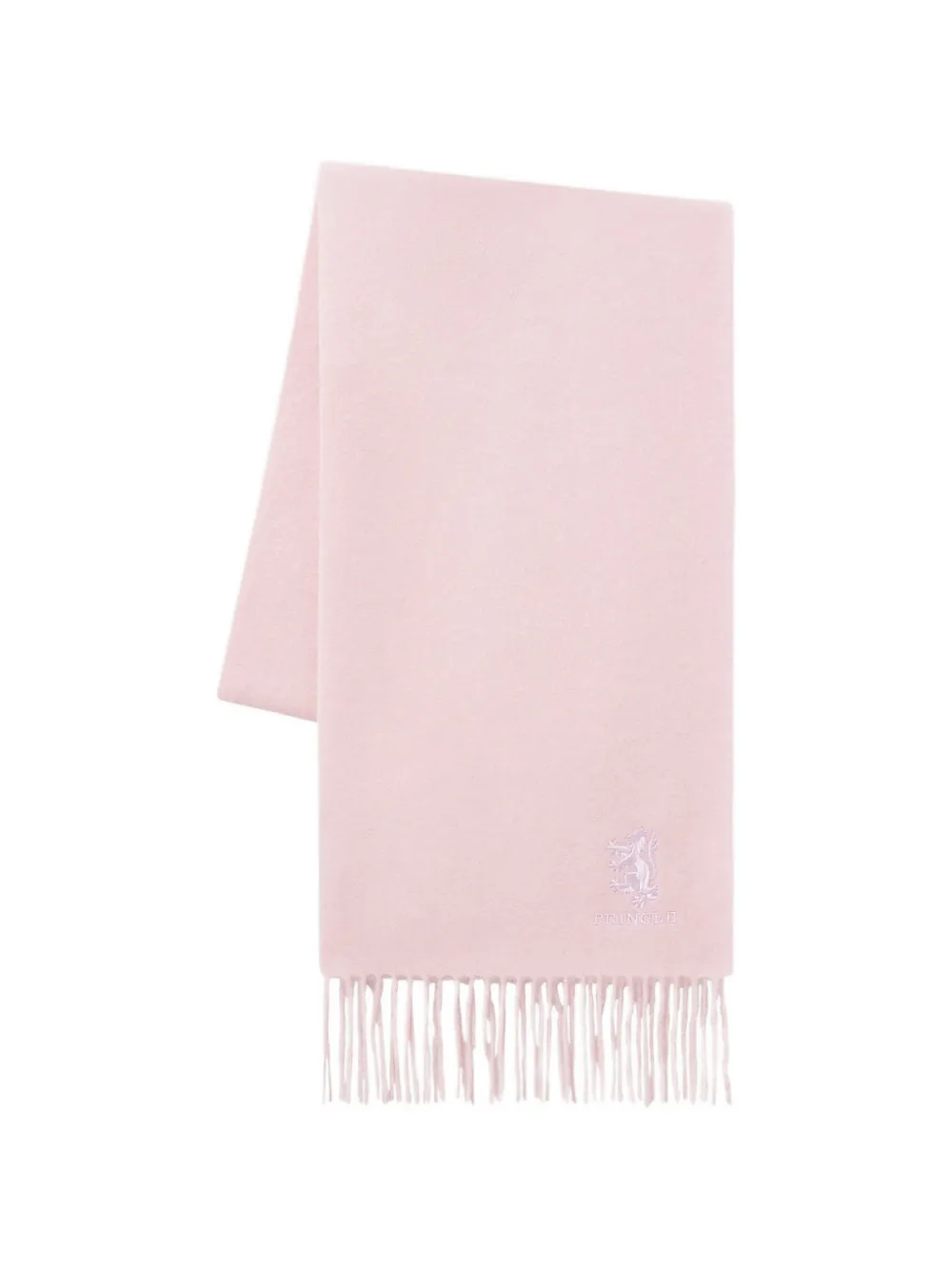 Pringle of Scotland Sciarpa con frange - Rosa
