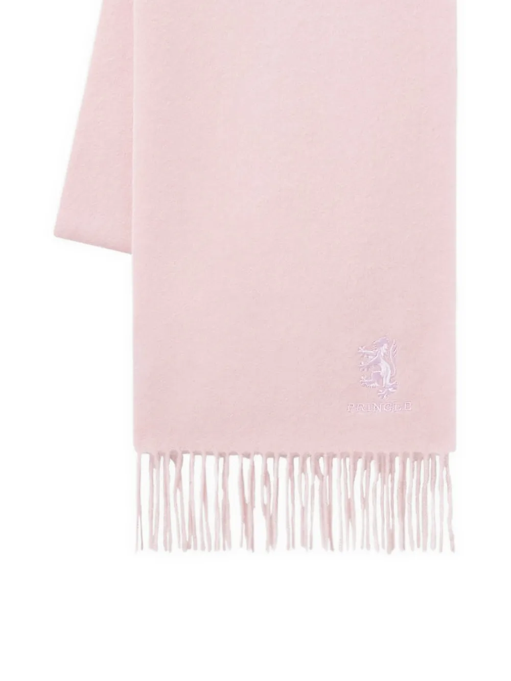 Pringle of Scotland Sjaal met franje Roze
