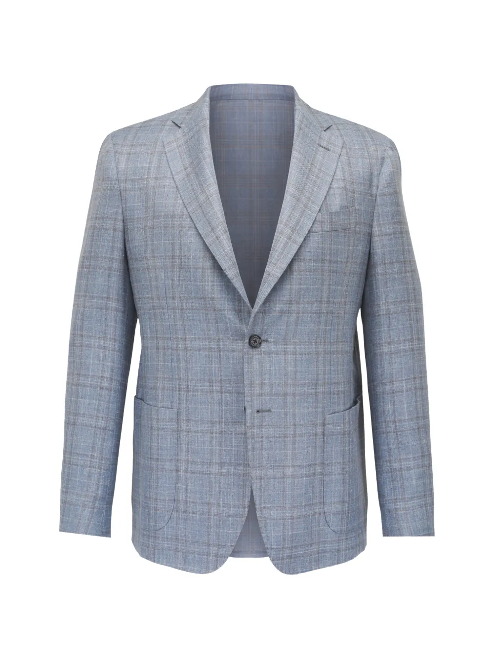 Maurizio Baldassari checked single-breasted blazer - Blau