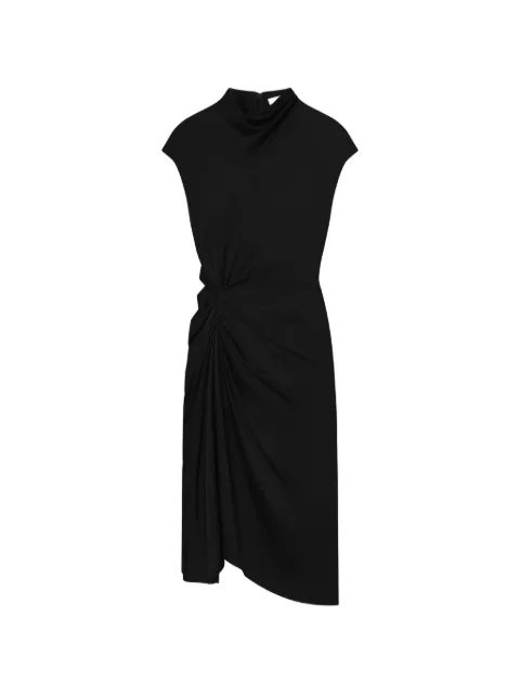 A.L.C. Alma knotted asymmetrical-hem midi dress