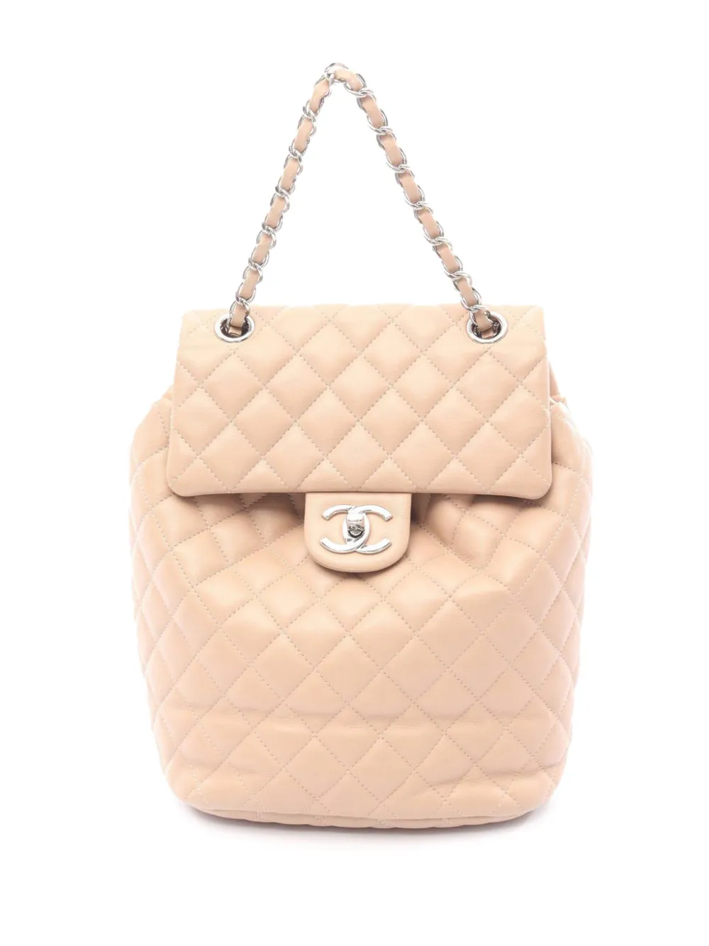 CHANEL Pre-Owned 2016-2017 CC Quilted Lambskin Urban Spirit backpack - Toni neutri