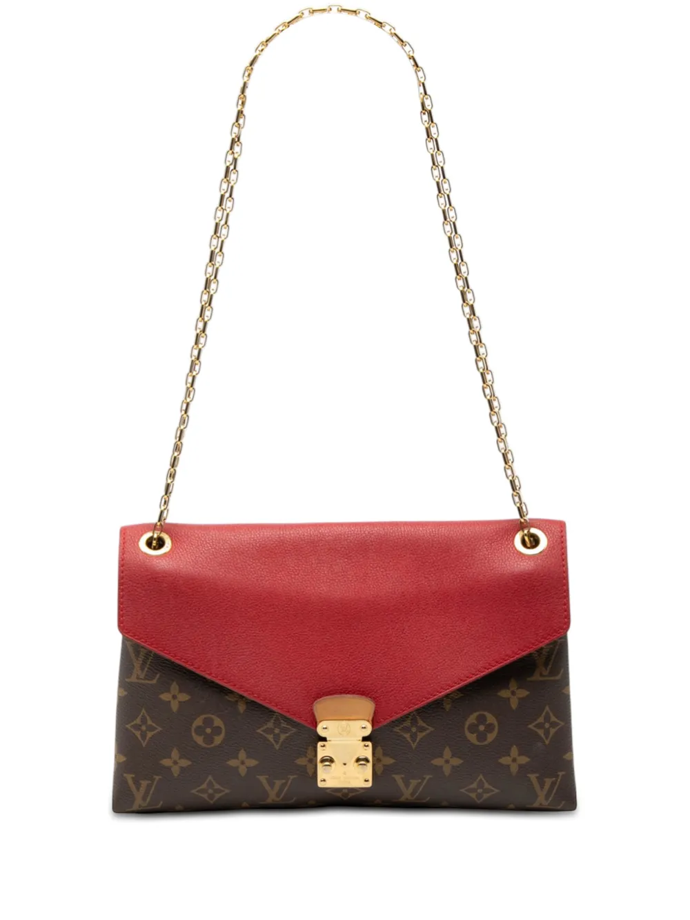 Louis Vuitton Pre-Owned 2015 Monogram Pallas Chain shoulder bag - Marrone