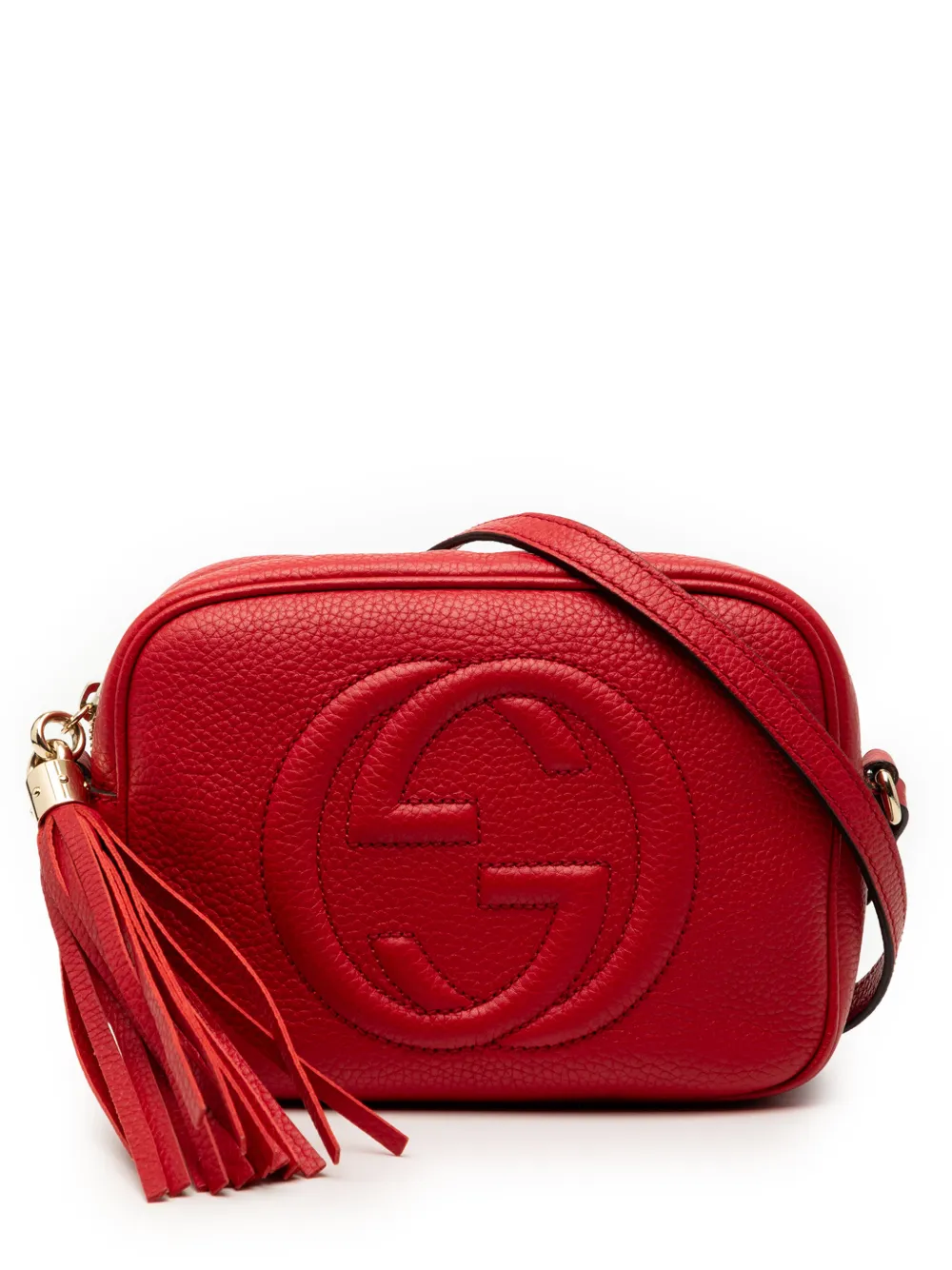 Gucci Pre-Owned 2000-2015 Leather Soho Disco crossbody bag - Rosso