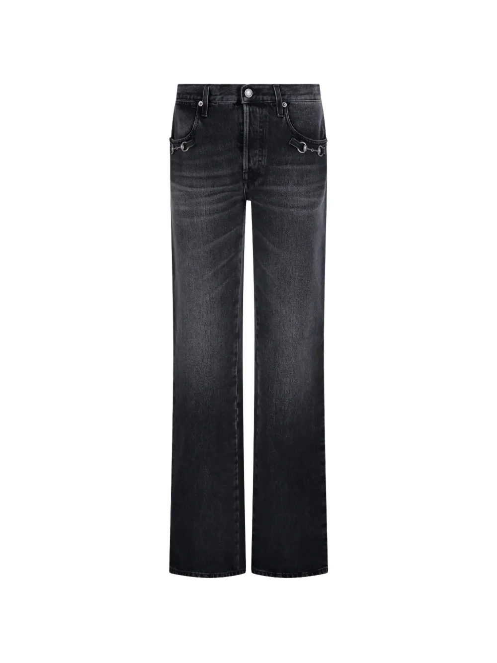 Gucci Horsebit-detail jeans - Grau