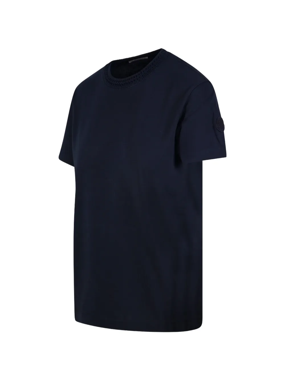 Moncler Gebreid T-shirt met ronde hals Blauw