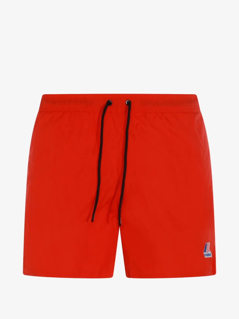 K-Way Le Vrai Olivier drawstring logo swim shorts | Red | Image 1
