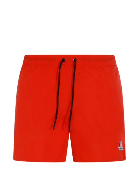 K-Way Le Vrai Olivier drawstring logo swim shorts