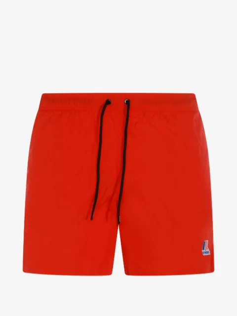 K-Way Le Vrai Olivier drawstring logo swim shorts