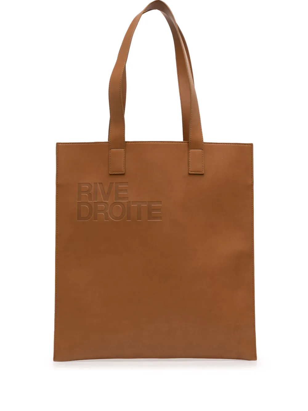 Saint Laurent Pre-Owned 2010-2026 Vegan Leather Rive Droite tote bag - Braun