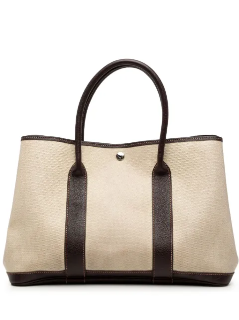 Hermès Pre-Owned 1997-2014 トワル＆ネゴンダ ガーデンパーティー 36 トートバッグ