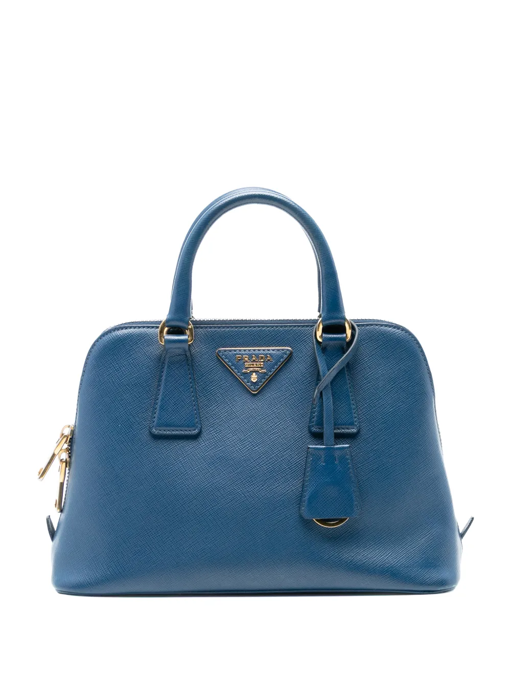 Prada Pre-Owned 2013-2025 Small Saffiano Lux Promenade satchel - Blu