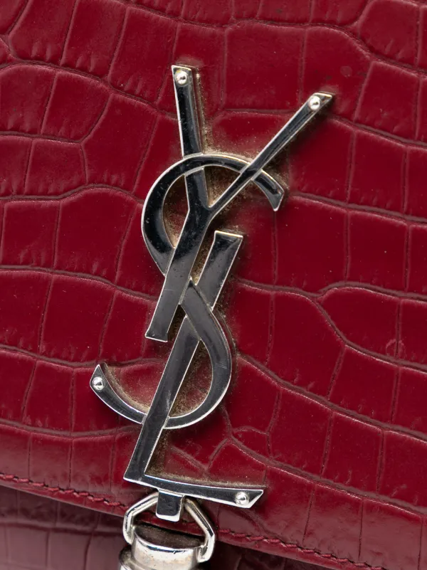 Saint Laurent Pre-Owned 2017 ミディアム クロコエンボスレザー