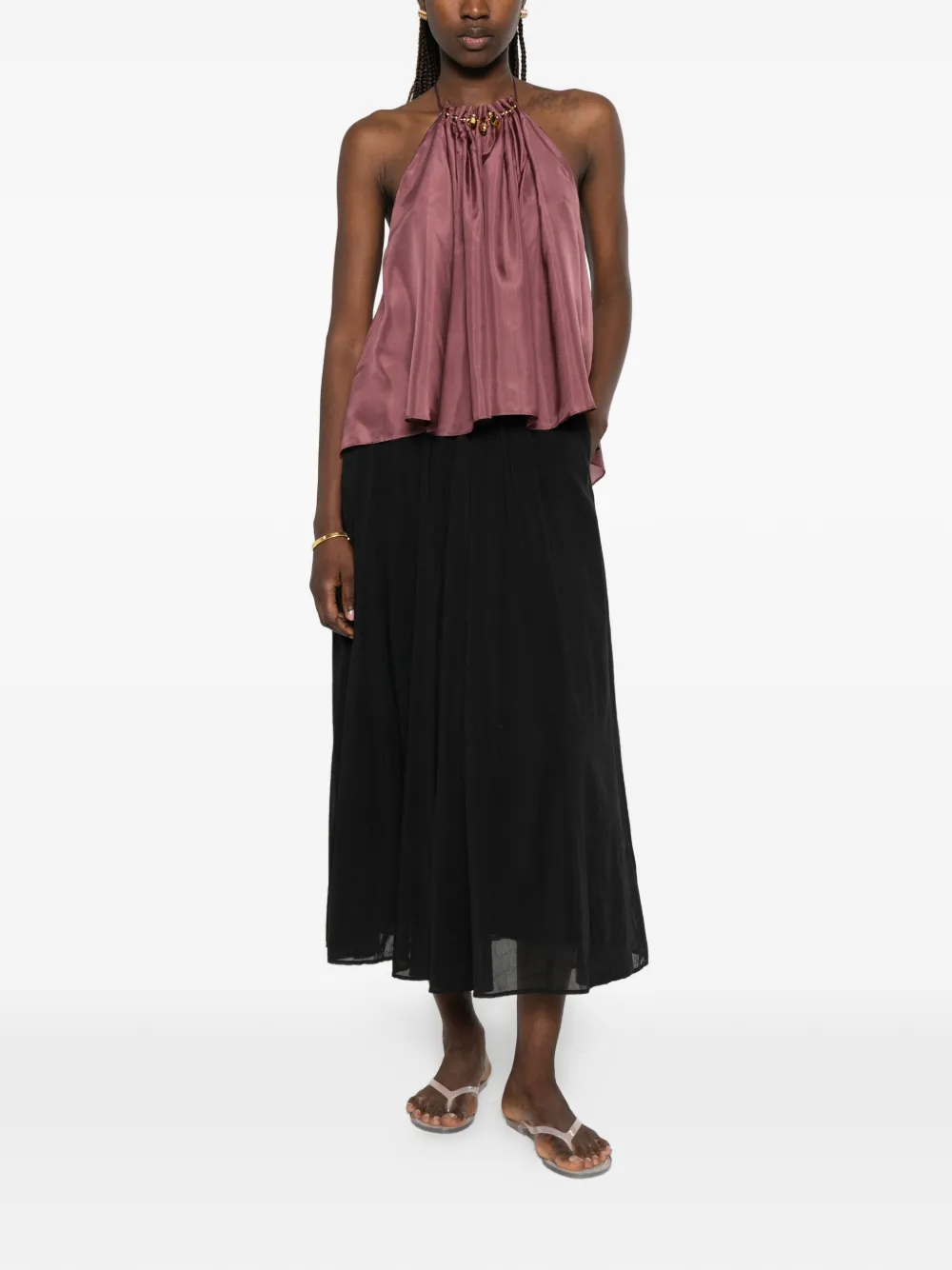 Forte Mini-rok met ritssluiting Zwart