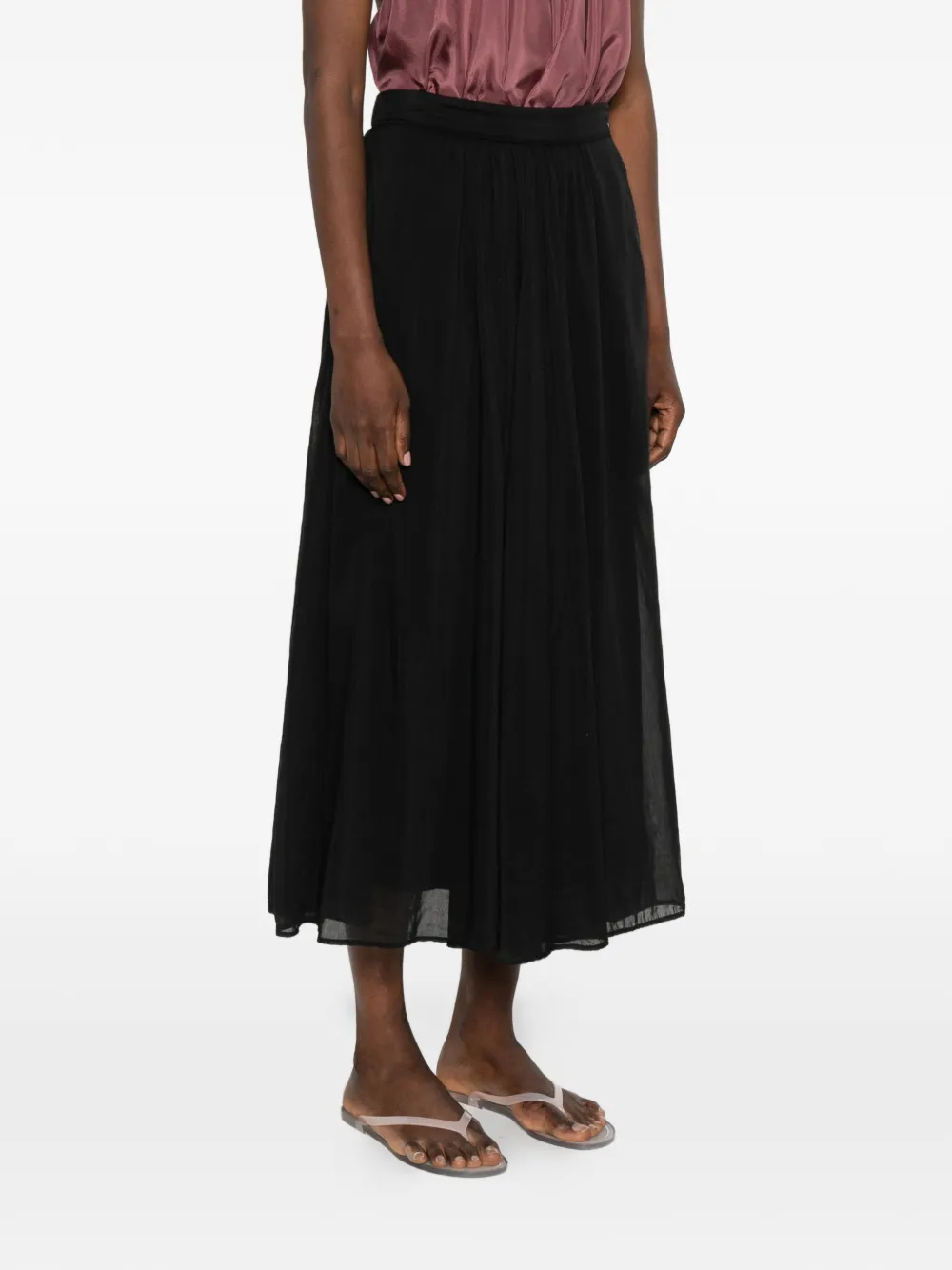 Forte Mini-rok met ritssluiting Zwart