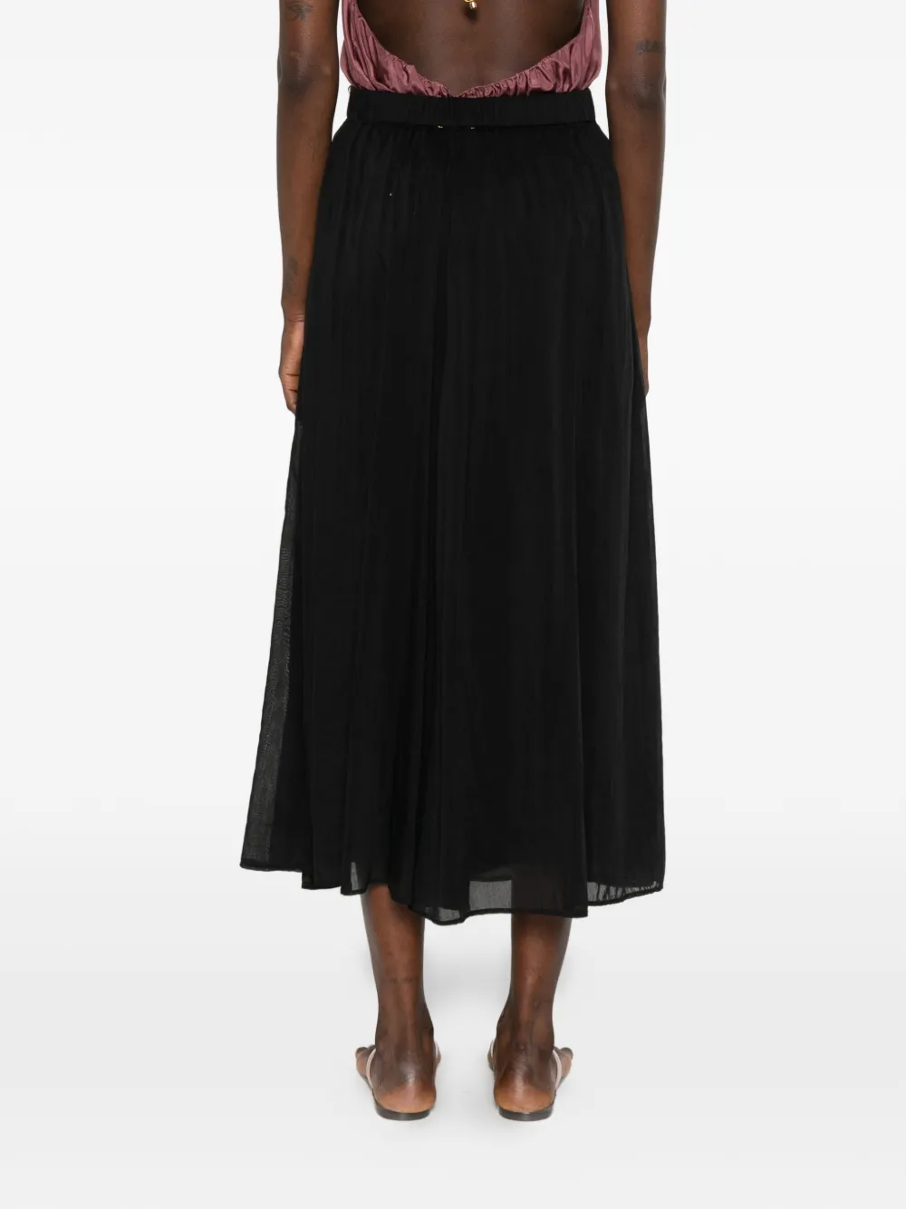 Forte Mini-rok met ritssluiting Zwart