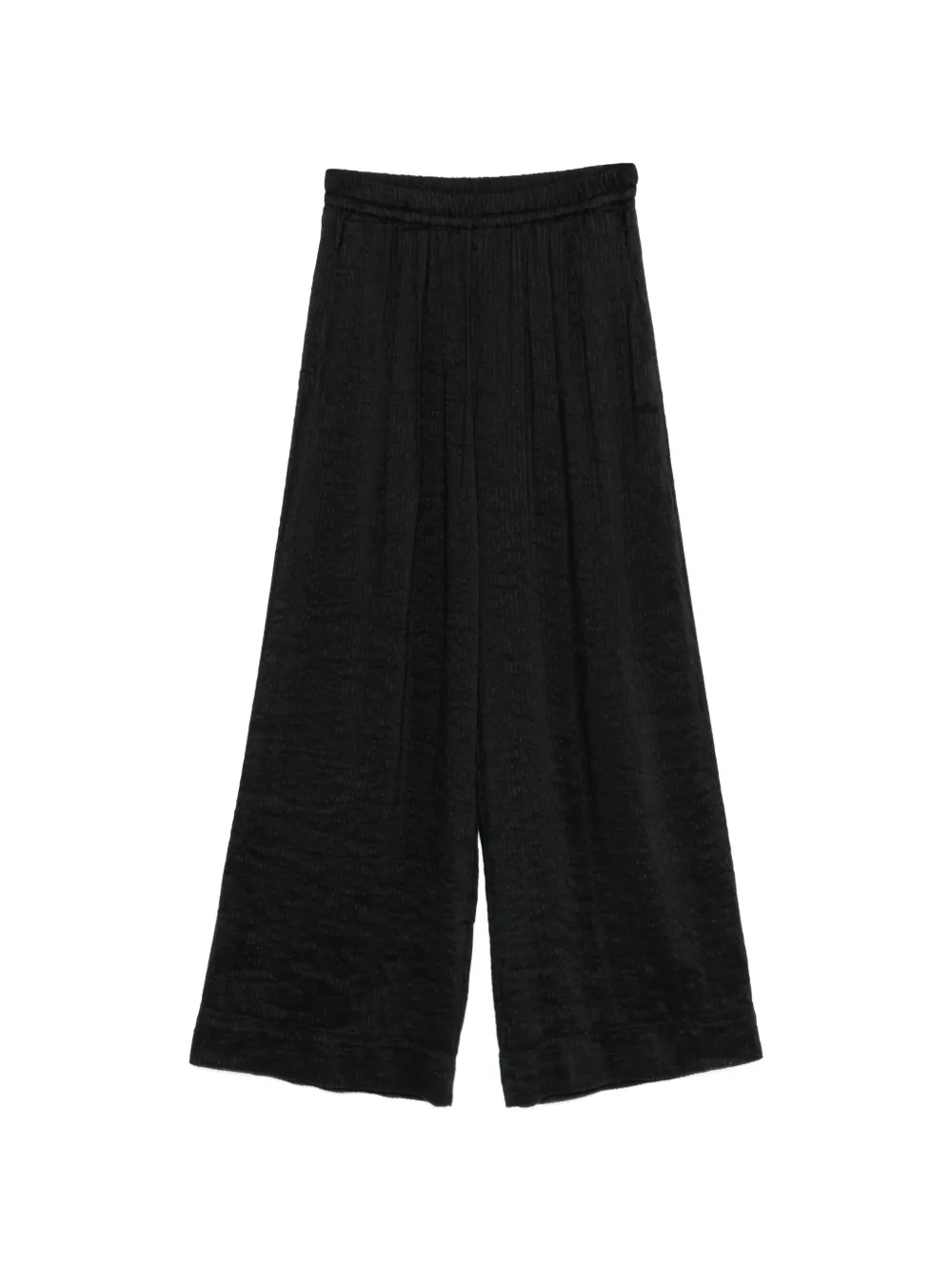 Forte Forte elasticated-waistband trousers - Black