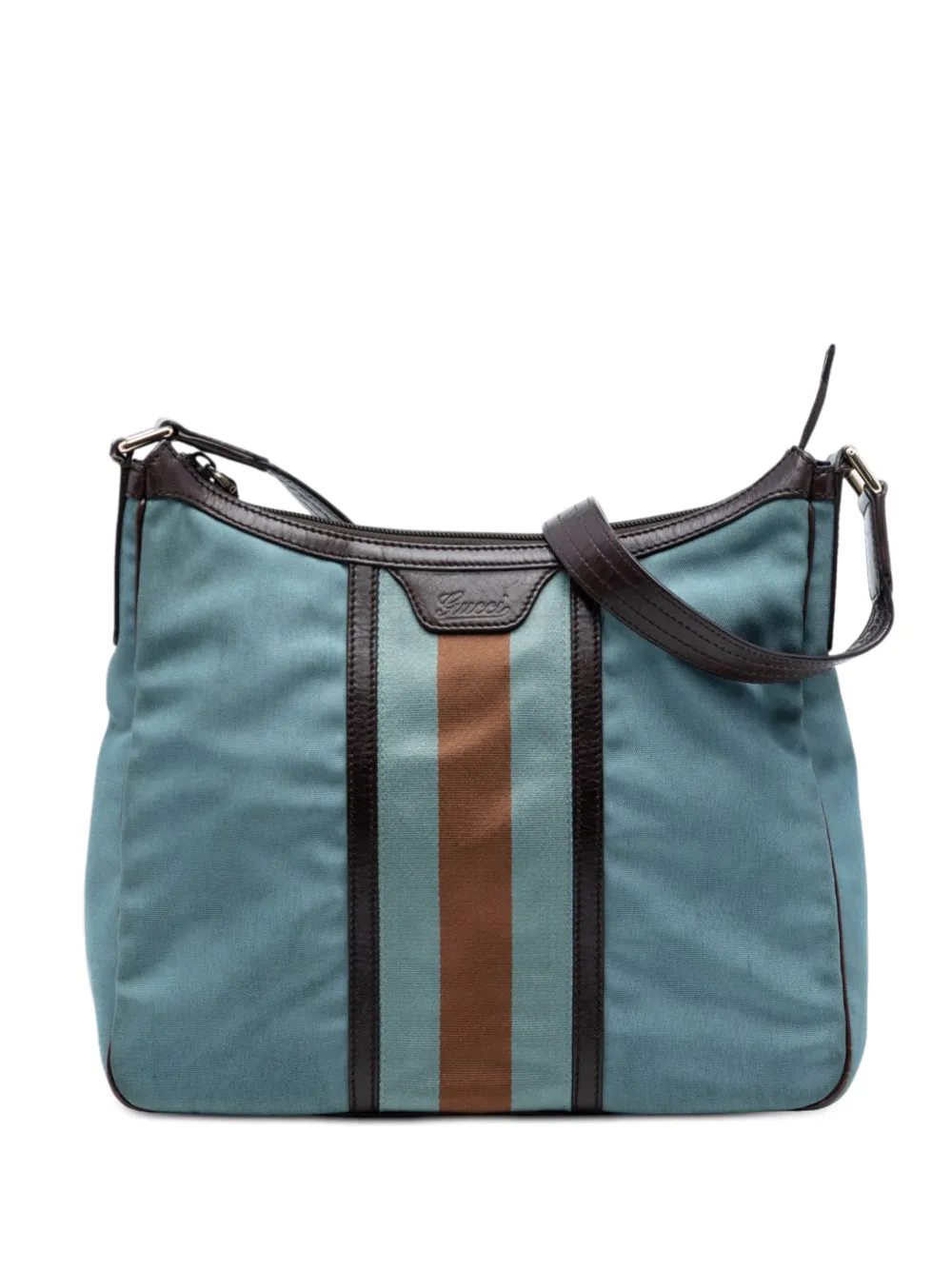 Gucci Pre-Owned 2016-2025 Canvas Web shoulder bag - Blu