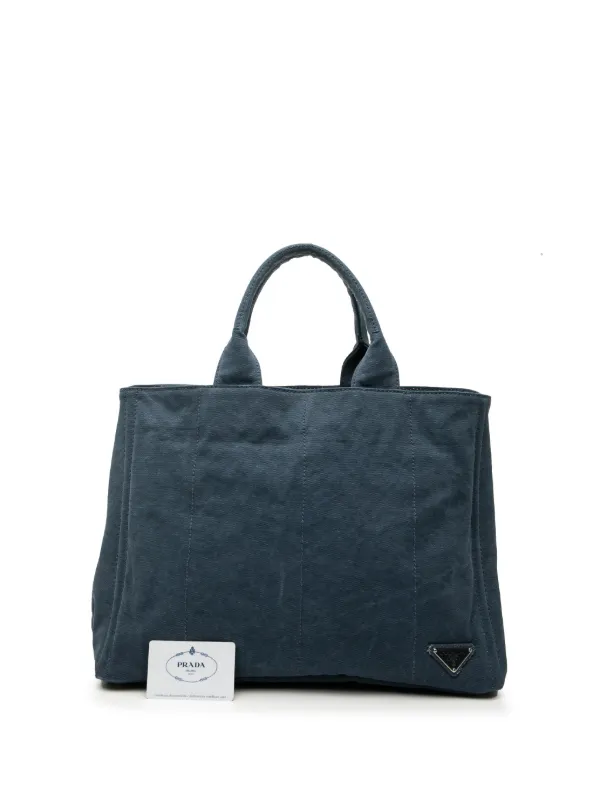Prada Pre-Owned 2013-2026 デニム ハンドバッグ | ブルー | FARFETCH JP