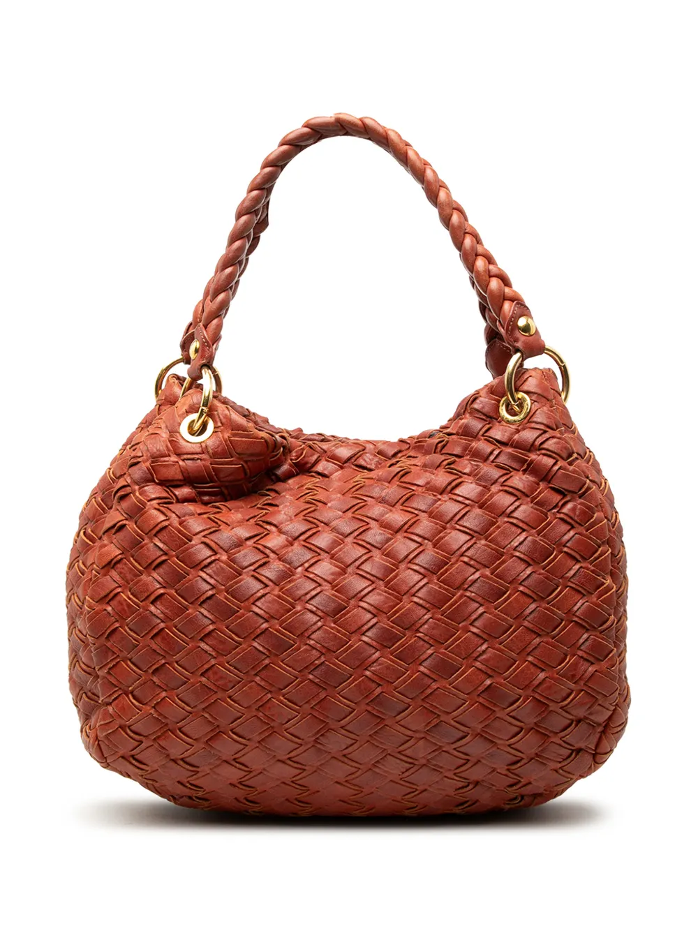 Miu Miu Pre-Owned 2000-2025 Woven Leather handbag - Rosso