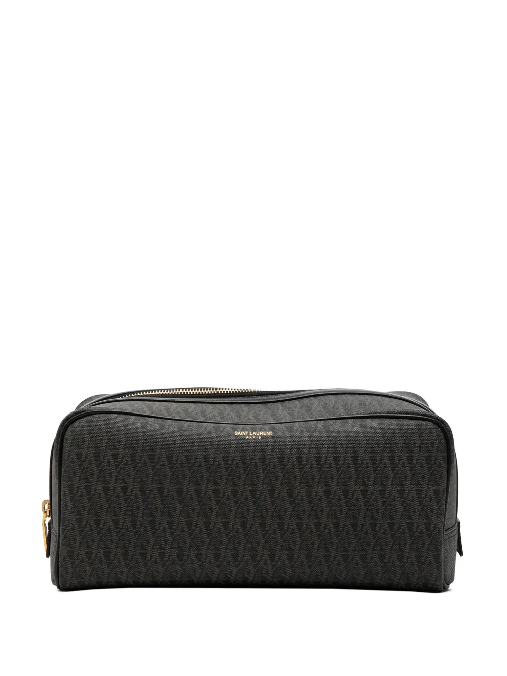 Saint Laurent Pre-Owned 2014 Monogram Coated Canvas Cosmetic pouch - Braun