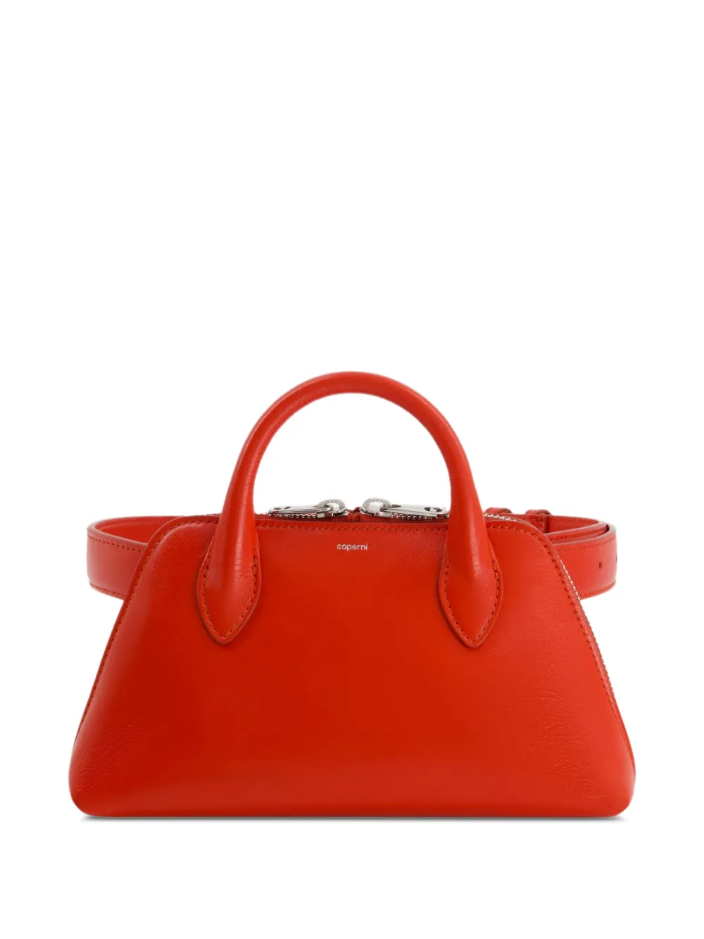 Coperni Duffle leather belt bag - Rosso
