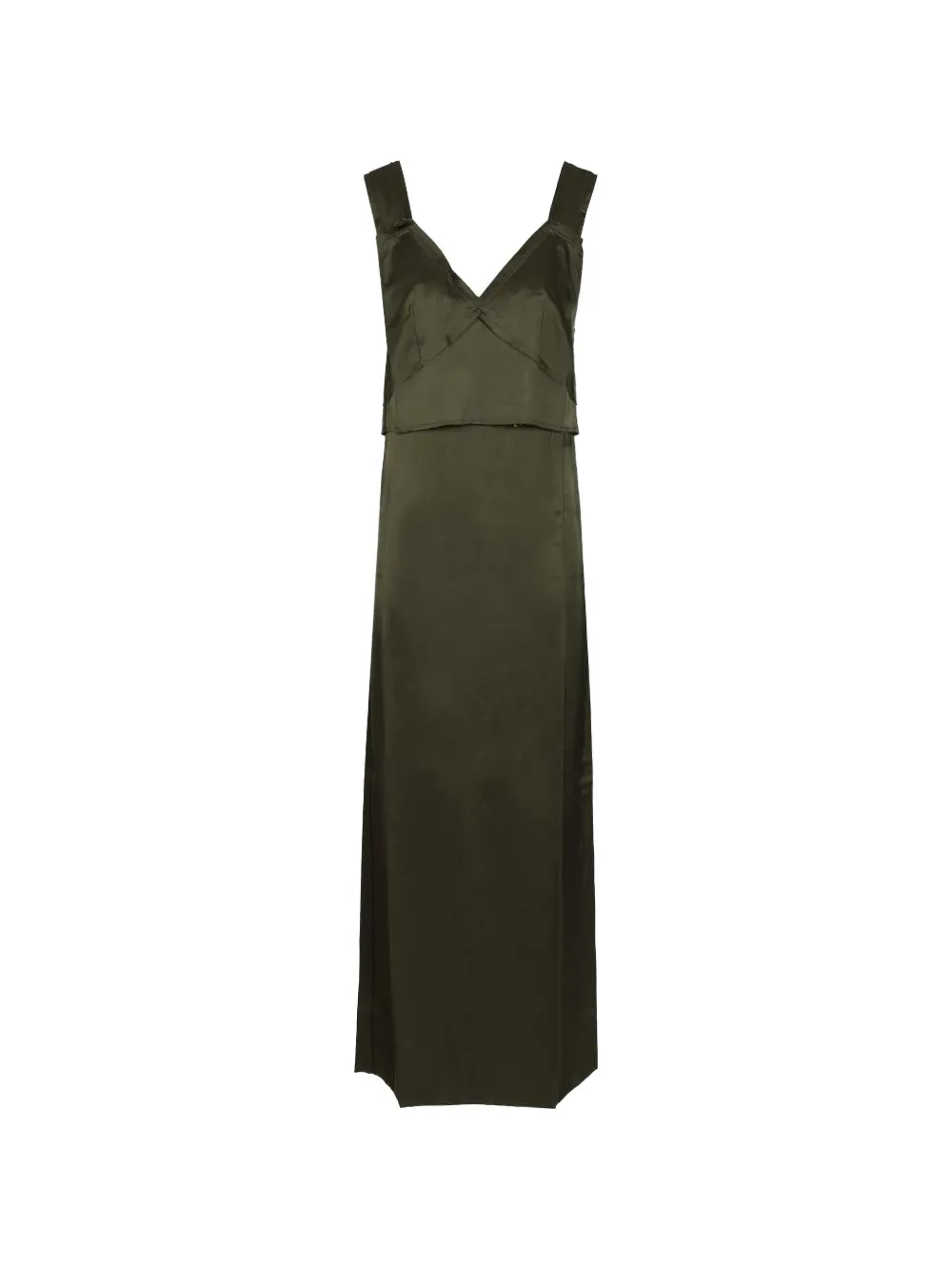 TOTEME V-neck slip dress - Verde