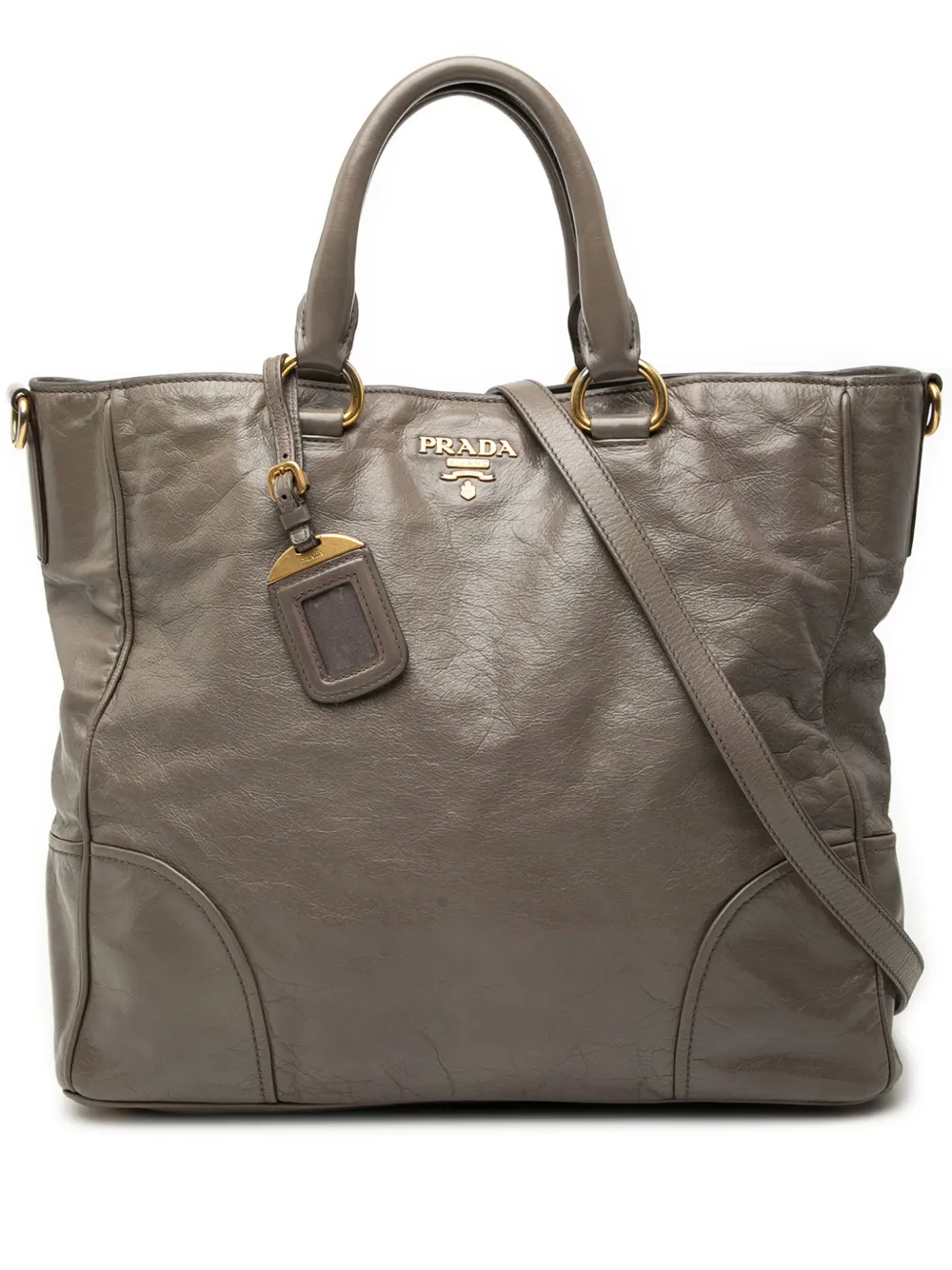 Prada Pre-Owned 2000-2025 Vitello Shine satchel - Marrone