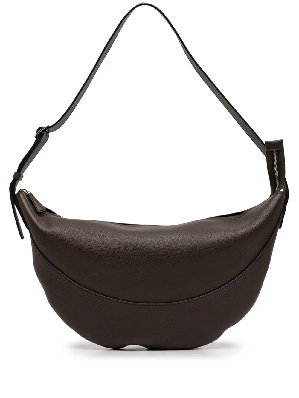 The Row Pre-Owned 2000-2025 Leather Jouve crossbody bag - Marrone