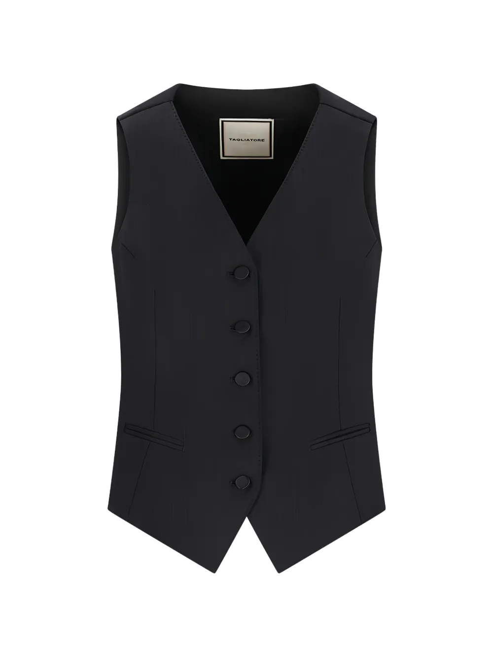 Tagliatore buttoned waistcoat - Nero