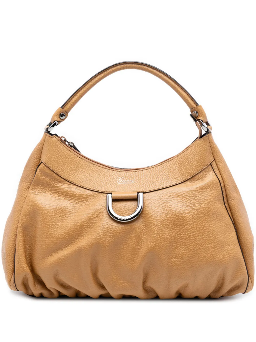 Gucci Pre-Owned 2016-2026 Leather Abbey D Ring shoulder bag - Marrone