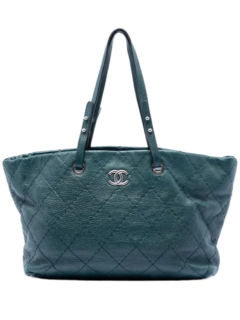 CHANEL Pre-Owned 2010-2011 Large Glazed Calfskin On The Road tote bag