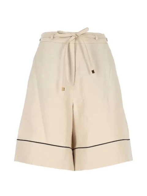 Agnona pantalones cortos con cintura lazada