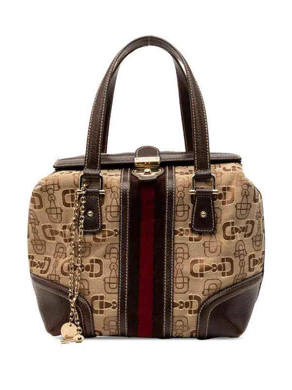 Gucci Pre-Owned 2000-2015 ホースビット キャンバス ウェブ