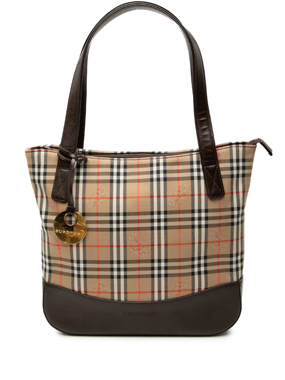 Burberry Pre-Owned 2000-2017 Haymarket Check Canvas handbag - Nude