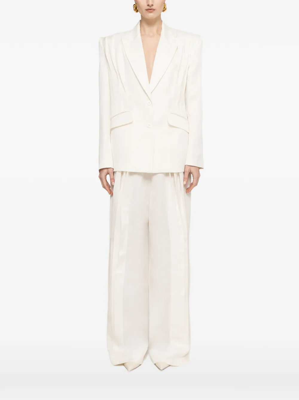 NISSA oversized blazer - White