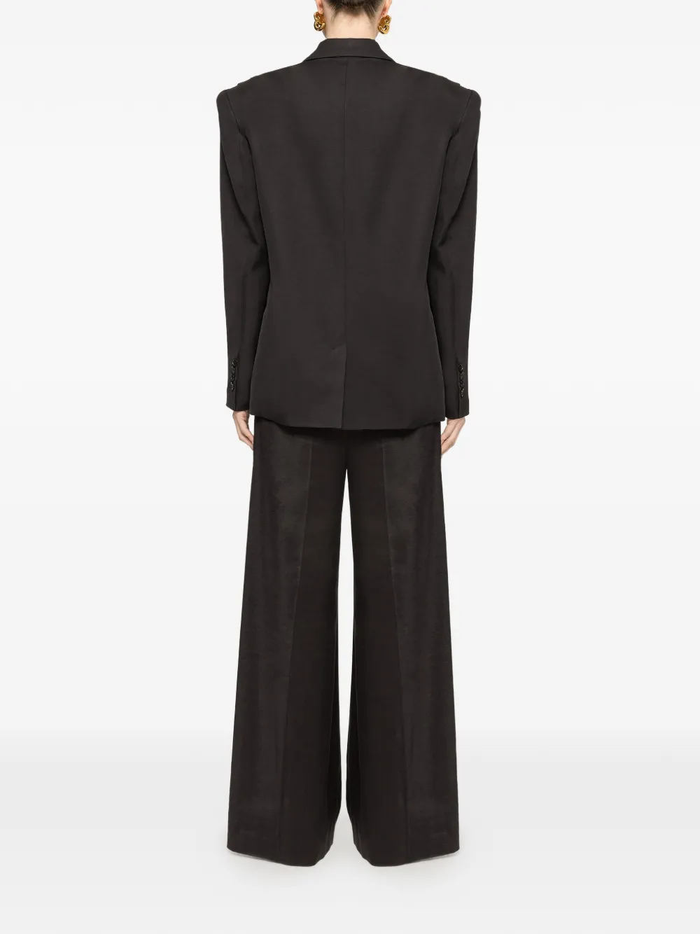 NISSA Oversized geplooide blazer Zwart